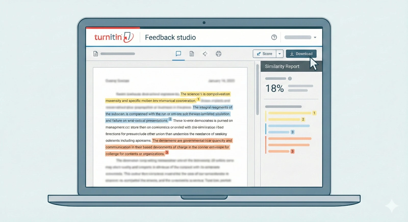 turnitin similarity report example